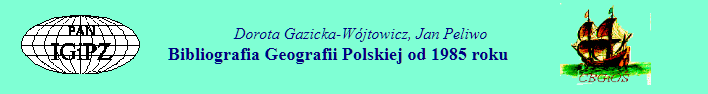 Baner Bibliografia Geografii Polskiej